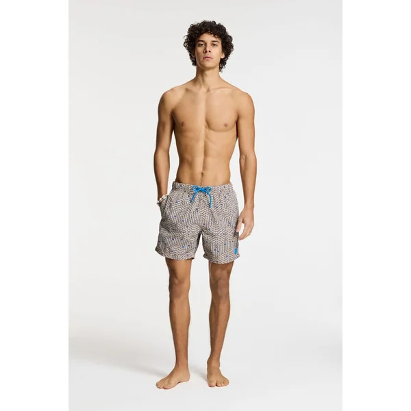 Short De Bain Nick Quick Dry 6 Inch Geo Storm