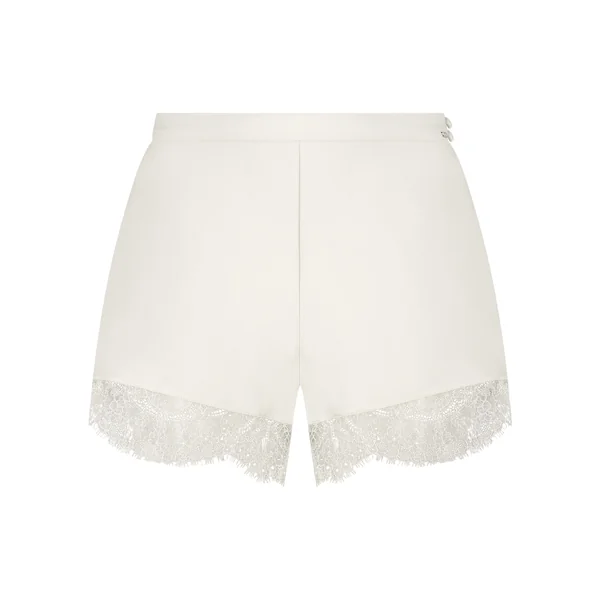 Short en satin Camille - Blanc