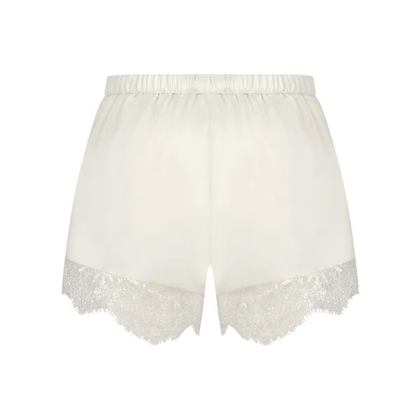 Short en satin Camille - Blanc