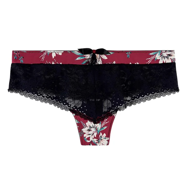 Shorty string bordeaux Pivoine