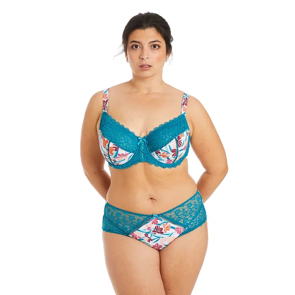 Shorty turquoise/rose Eva