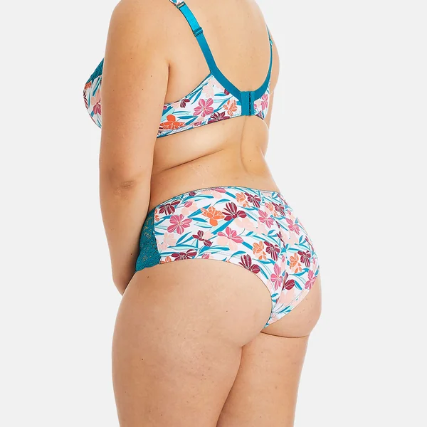 Shorty turquoise/rose Eva