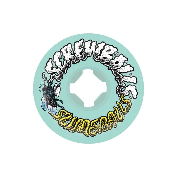 SLIME BALLS WHEELS (JEU DE 4) 53MM SCREW BALLS GREEN 99A