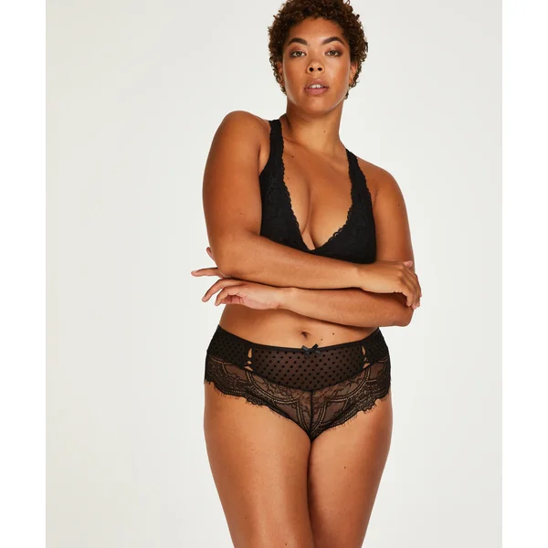 Slip brésilien Aylin Curvy - Noir