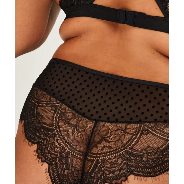 Slip brésilien Aylin Curvy - Noir