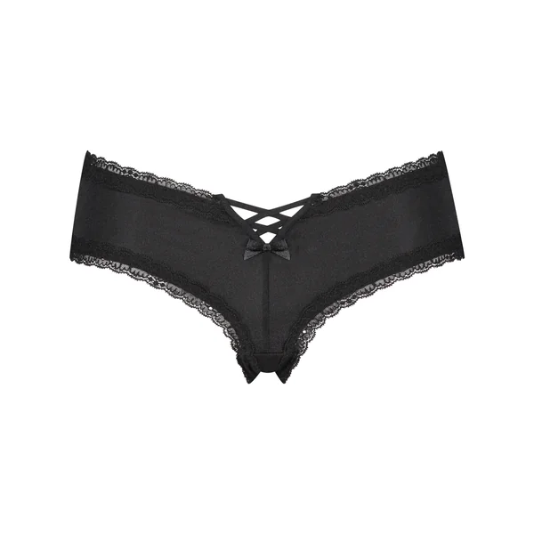 Slip brésilien en forme de V Vixen - Noir