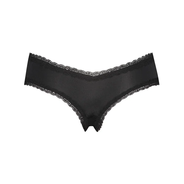 Slip brésilien en forme de V Vixen - Noir