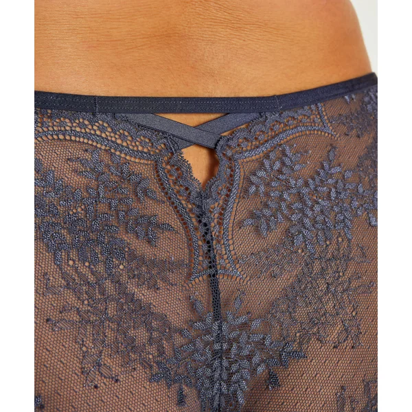 Slip brésilien Lacey Curvy - Bleu