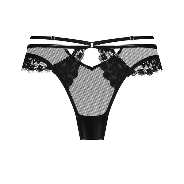 Slip brésilien Open Back Kali - Noir