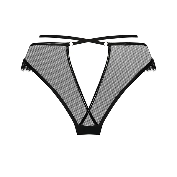 Slip brésilien Open Back Kali - Noir