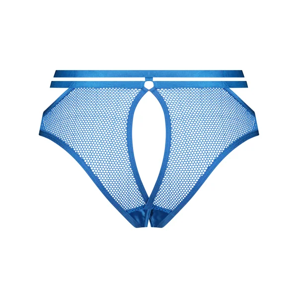 Slip brésilien ouvert Pleasure - Bleu