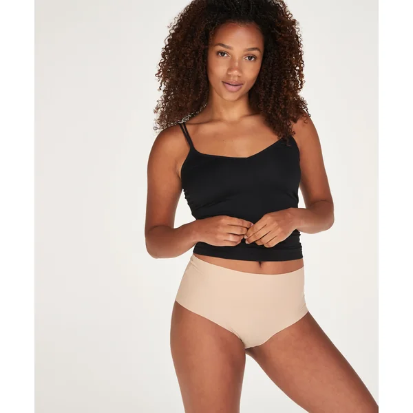 Slip brésilien taille haute Invisible - Beige