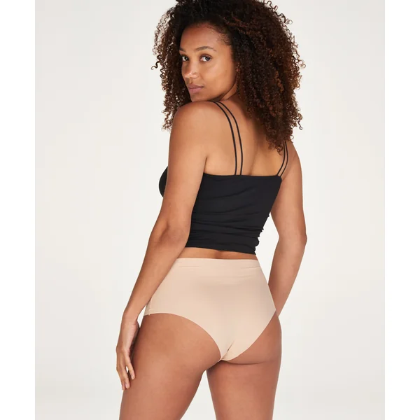 Slip brésilien taille haute Invisible - Beige