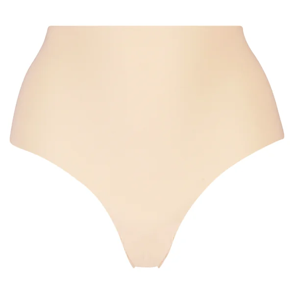 Slip brésilien taille haute Invisible - Beige