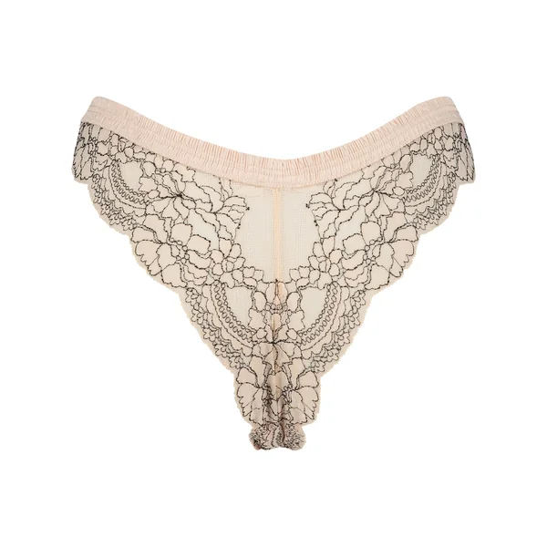 Slip brésilien échancré Yvo - Rose