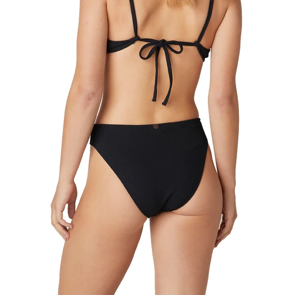Slip de bain taille haute noir Sanary