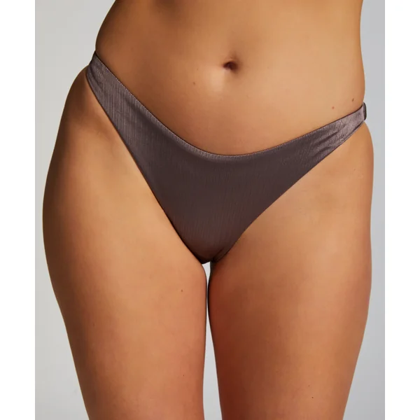 Slip de Bikini Échancrés Luna - Gris