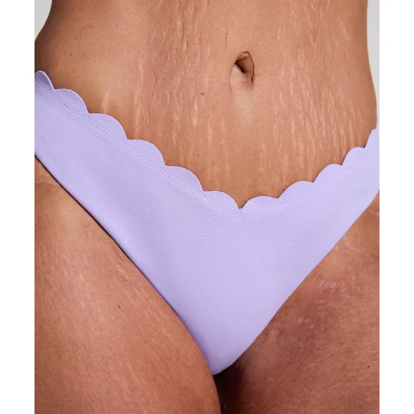 Slip de Bikini Échancrés Scallop - Violet