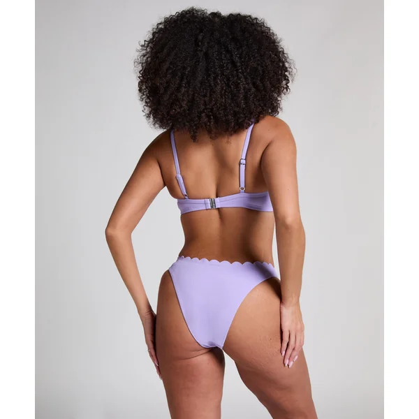 Slip de Bikini Échancrés Scallop - Violet