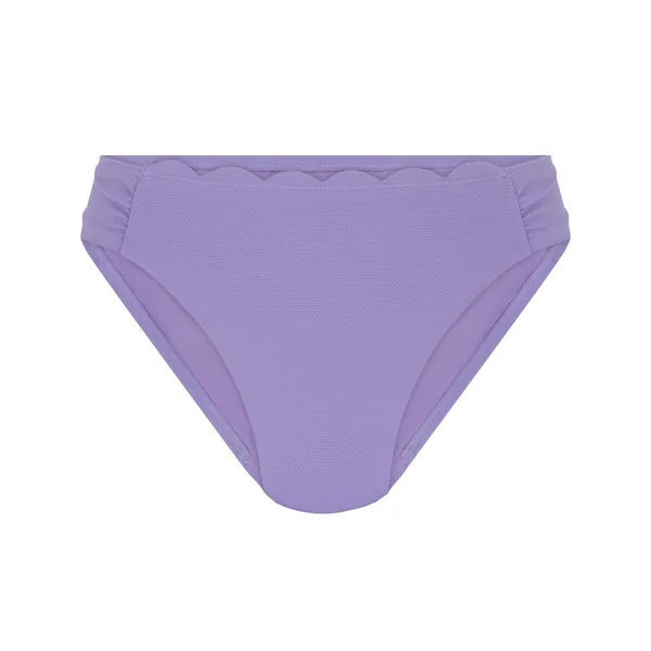 Slip de Bikini Échancrés Scallop - Violet