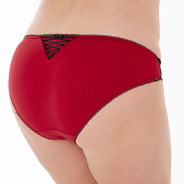 Slip rouge/noir Tania