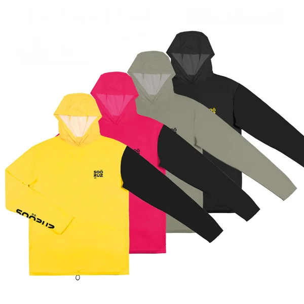 SOORUZ HOMMES M Sun Protect Tee LS Hood MANTAS Neon Pink