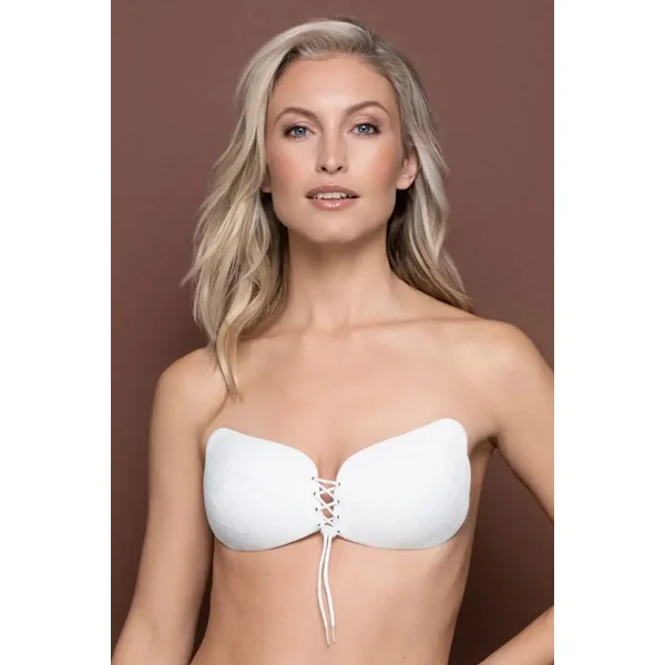 Soutien-gorge adhésif blanc