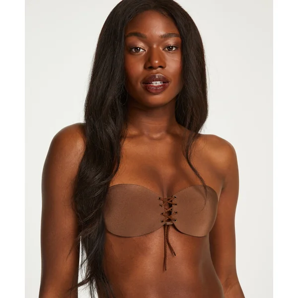 Soutien-gorge adhésif push-up - Marron