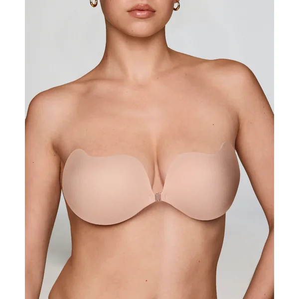 Soutien-gorge autocollant coupe basse - Beige