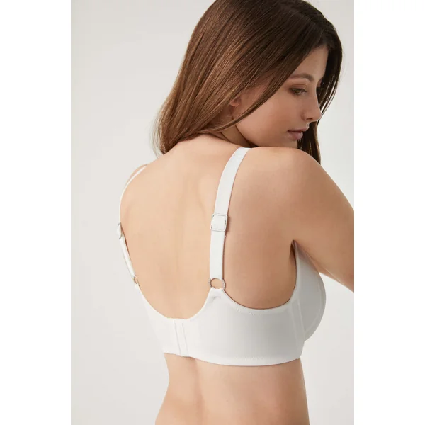 Soutien-gorge blanc non rembourré à armatures