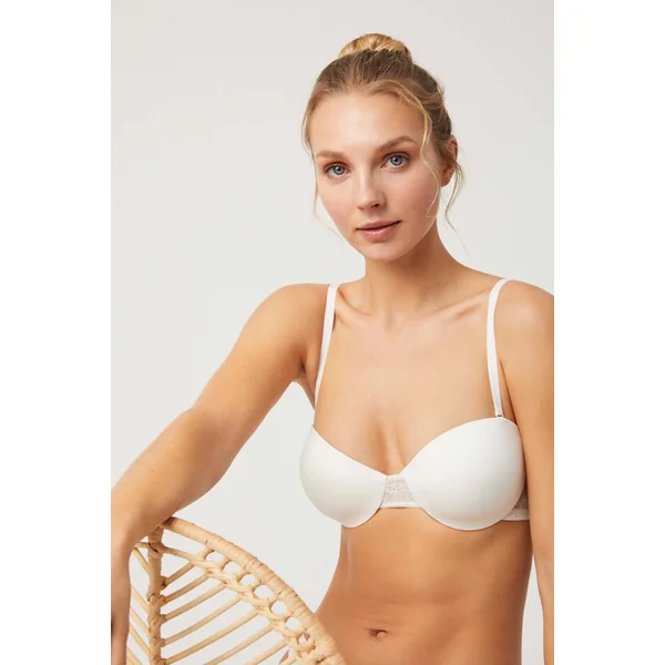 Soutien-gorge bustier multipositions ivoire