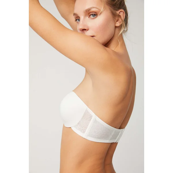 Soutien-gorge bustier multipositions ivoire