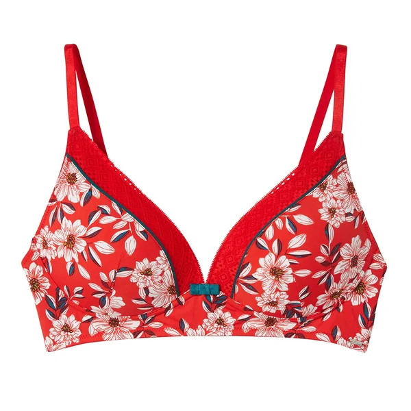 Soutien-gorge coques sans armatures rouge Incendie