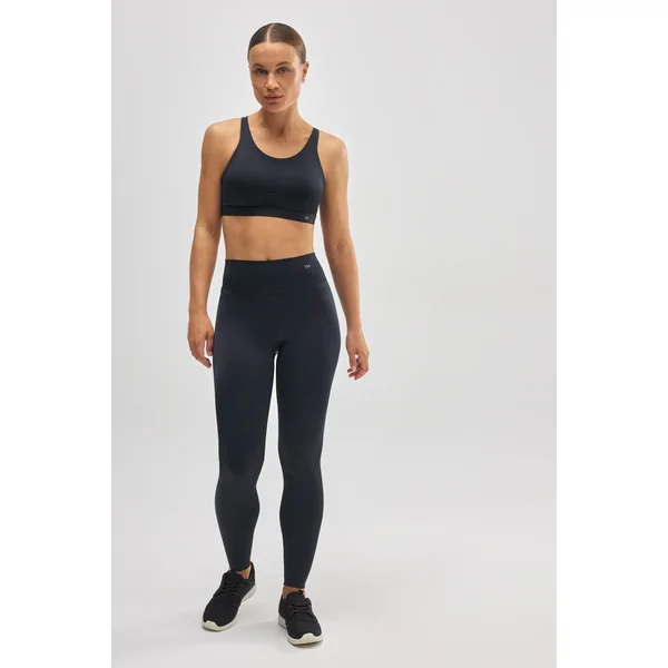 Soutien-gorge de sport compressif à fort impact avec bretelles réglables en noir