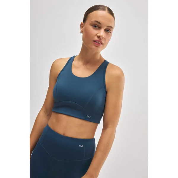 Soutien-gorge de sport dos nageur bleu