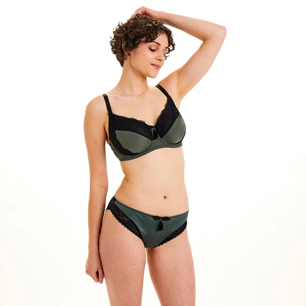 Soutien-gorge grand maintien kaki Pole Dance