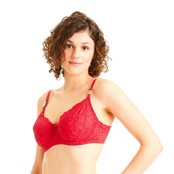 Soutien-gorge grand maintien rouge Aria