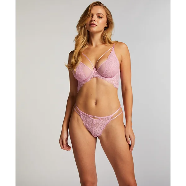 Soutien-gorge Longline non rembourré à armatures Milaan - Rose