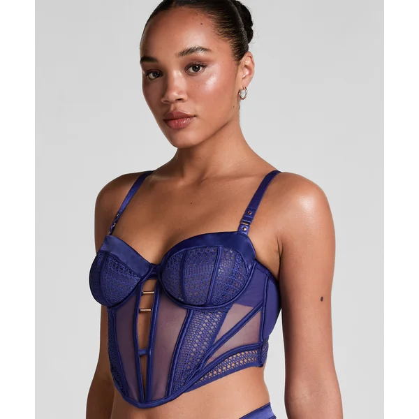 Soutien-gorge longline à armatures non rembourré Missy - Bleu