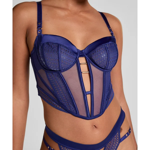 Soutien-gorge longline à armatures non rembourré Missy - Bleu