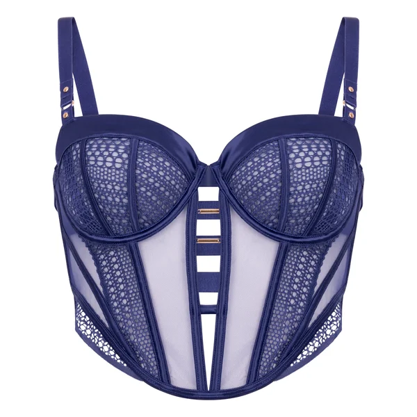 Soutien-gorge longline à armatures non rembourré Missy - Bleu
