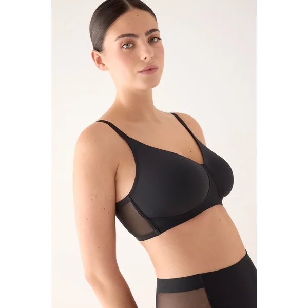 Soutien-gorge minimiseur noir Aura de nomarks, sans armatures ni rembourrage