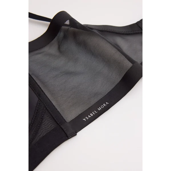 Soutien-gorge minimiseur noir Aura de nomarks, sans armatures ni rembourrage