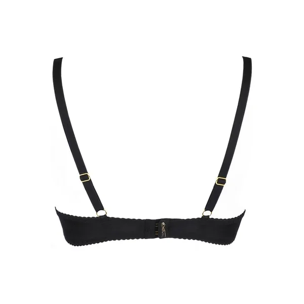 Soutien-gorge ouvert noir V-9781