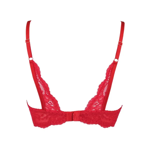 Soutien-gorge ouvert rouge V-9801