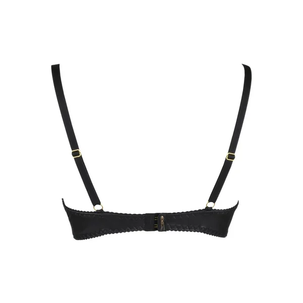 Soutien-gorge ouvert zippé noir V-9871