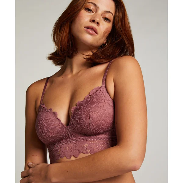 Soutien-gorge préformé sans armatures longline Shiloh - Violet