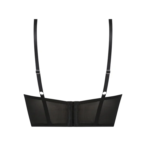 Soutien-gorge Push-Up bustier à armatures rembourré Lotta - Noir