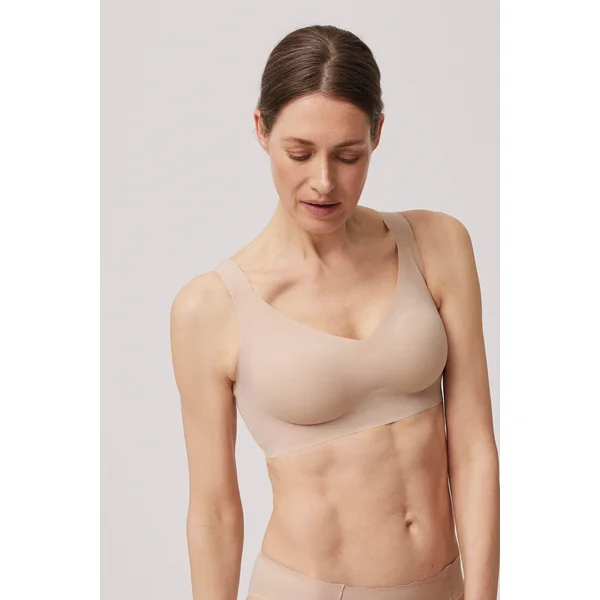 Soutien-gorge push-up léger bretelles larges sans armatures Nude