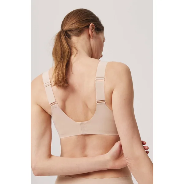 Soutien-gorge push-up léger bretelles larges sans armatures Nude